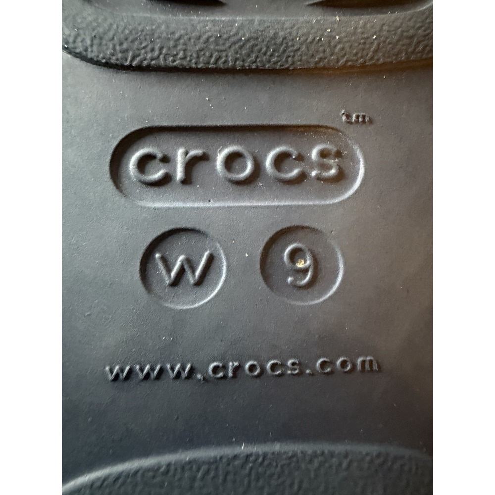 Crocs Women's Size 9 Monterey Diamante Slide Platform Wedge Sandals Open Blue - Picture 7 of 9